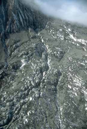 Photograph of pyroclastic debris