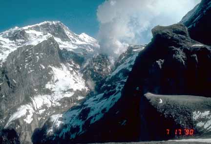 Photograph of lava dome
