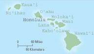 map of the Hawaiian islands