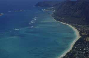 [Aloiloi Beach Access, Oahu, aerial]