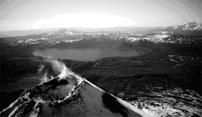 Karymsky volcano kamchatka russia